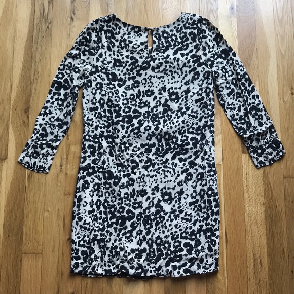 J. Crew • Snowcat Leopard Jules Dress 3/4 Sleeve - Picture 5 of 10